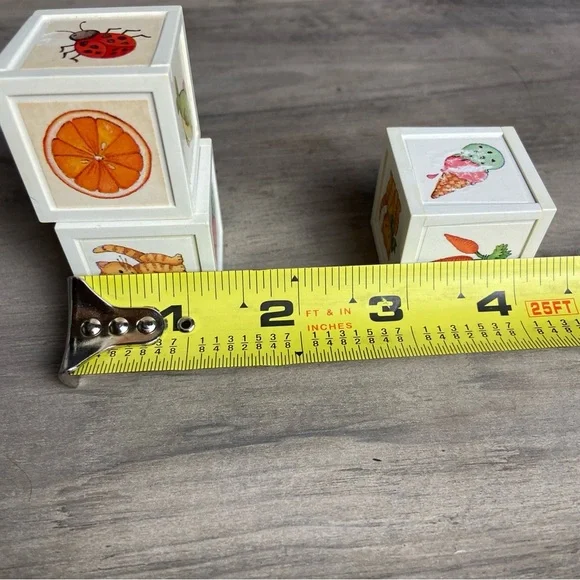 American Girl Bitty Baby Doll’s Block Set of 3. Each block is approx 1-1/4” - Picture 7 of 8